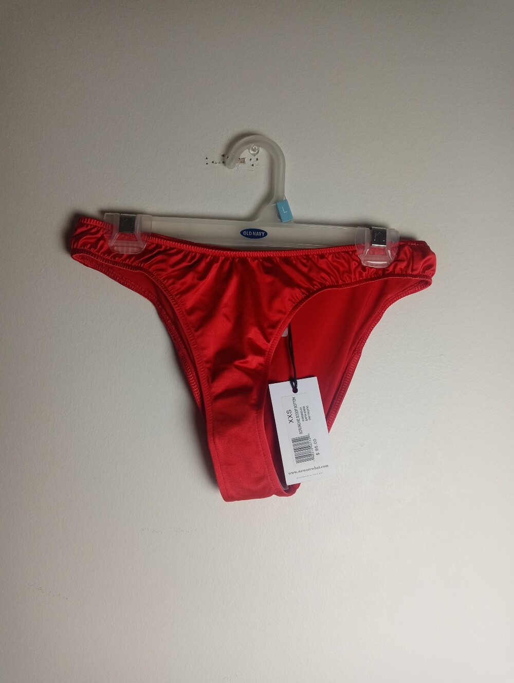 We Wore What Scrunchie Scoop Bikini Bottom Size XXS